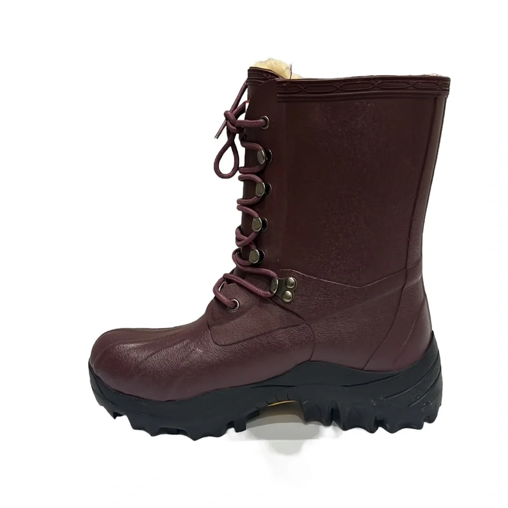Hunter Waterproof Pac Genuine Sheepskin Boot Size 6 NWOT